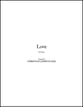Love piano sheet music cover